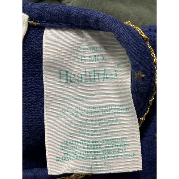 Vintage Healthtex Baby Romper Angel Bear Star Print Outfit Infant Jumpsuit 18 Mo - Picture 5 of 5